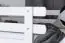 Stapelbed "Easy Premium Line" K19/n, hoofdbord en voeteneind met gaten, massief beuken wit - 90 x 190 cm (b x l), deelbaar