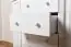 dressoir / ladekast massief grenen, wit Junco 167 - Afmetingen: 100 x 120 x 47 cm (h x b x d)