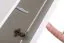 elegante woonwand Kongsvinger 19, kleur: grijs hoogglans / eiken Wotan - afmetingen: 160 x 270 x 40 cm (H x B x D), met voldoende opbergruimte