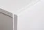 Hangelement met vijf deuren Kongsvinger 107, kleur: eiken Wotan / grijs hoogglans - afmetingen: 180 x 280 x 40 cm (H x B x D), met LED-verlichting
