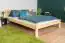 Futonbed / massief houten bed massief dennenhout naturel A2, incl. lattenbodem - afmeting 140 x 200 cm