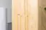 Kledingkast massief grenenhout natuur 016 - Afmetingen 190 x 120 x 60 cm (H x B x D)