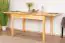 Uitschuifbare tafel massief grenen,, naturel 008 (hoekig) - afmetingen 120/170 x 80 cm (b x d)