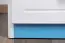 Ladekast massief grenen massief hout wit blauw gelakt 007 - Afmetingen 74 x 40 x 47 cm (H x B x D)