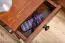Nachtkastje massief grenen kleur: walnoten Junco 132 - Afmetingen: 45 x 34 x 29 cm (H x B x D)