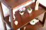 rek / open kast massief grenen kleur: walnoten Junco 57 B - 86 x 70 x 30 cm (H x B x D)