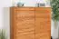ladekast / sideboard kast Jussara 01, kleur: amber, gedeeltelijk massief eiken - 150 x 124 x 42 cm (H x B x D)
