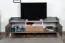TV-onderkast Caranx 7, kleur: wit / eiken / antraciet - Afmetingen: 57 x 160 x 42 cm (H x B x D)