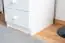 Bureau massief grenen, wit gelakt Junco 186 - Afmetingen 75 x 138 x 83 cm