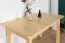 Uitschuifbare tafel massief grenen, natuur Junco 236A (vierhoekig) - afmetingen 80 x 140 / 170 cm