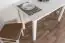 Uitschuifbare massief grenen tafel wit gelakt Junco 236C (hoekig) - 75 x 140 / 175 cm (b x l)