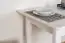 Tisch ausziehbar Kiefer massiv Vollholz weiß lackiert Junco 236C (eckig) - 75 x 140 / 175 cm (B x L)