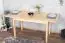 Uitschuifbare tafel massief grenen, natuur Junco 236F (vierhoekig) - afmetingen 90 x 140 / 210 cm