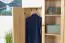 kledingkast massief grenen, natuur Junco 18 - Afmetingen 195 x 135 x 44 cm (H x B x D)
