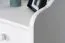 Nachtkastje massief grenen massief hout wit gelakt Junco 131 - Afmetingen 65 x 40 x 35 cm (H x B x D)