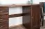 Massief grenen bureau in walnootkleur Pipilo 18 - Afmetingen: 75 x 139 x 54 cm (H x B x D)