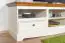 TV-onderkast Gyronde 10, massief grenen, kleur: wit/eiken - 53 x 167 x 53 cm (H x B x D)