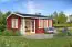 Chalet / tuinhuis G289 Zweeds rood incl. vloer - blokhut 44 mm, grondoppervlakte: 26,88 m², zadeldak