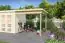 Aanbouw dak voor tuinhuis G264 onbehandeld - 28 mm blokhut profielplanken, grondoppervlakte: 4,75 m², lessenaarsdak