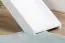 Wit hoogslaper met glijbaan 80 x 190 cm, massief beukenhout wit gelakt, om te bouwen tot eenpersoonsbed, "Easy Premium Line" K30/n