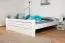 Doppelbett "Easy Premium Line" K7 inkl.1 Abdeckblende, 160 x 200 cm Buche Vollholz massiv weiß lackiert