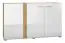 Complete woonkamer set A Tullahoma, 5-delig, kleur: eiken / glanzend wit