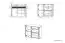 Ladekast Heber 07, kleur: wit / wit glans - afmetingen: 94 x 119 x 42 cm (h x b x d), met 1 deur, 4 laden en 2 vakken