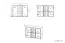 dressoir / ladenkast Mochis 14, kleur: Sonoma eiken licht inclusief 3 kleureninzetten - afmetingen: 85 x 120 x 34 cm (h x b x d), met 2 deuren, 4 laden en 4 vakken