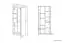 Vitrinekast Mesquite 02, kleur: Sonoma eiken licht / Sonoma Oak Truffel - afmetingen: 199 x 85 x 40 cm (h x b x d), met 3 deuren en 10 vakken