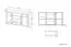 dressoir / ladenkast Mesquite 08, kleur: Sonoma eiken licht / Sonoma eiken truffel - Afmetingen: 91 x 165 x 40 cm (H x B x D), met 2 deuren, 4 laden en 4 vakken