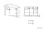 dressoir / ladenkast Mesquite 10, kleur: Sonoma eiken licht / Sonoma eiken truffel - Afmetingen: 91 x 138 x 40 cm (H x B x D), met 3 deuren, 3 laden en 6 vakken
