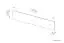 Achterwandpaneel voor tienerkamer - wandplank / hangrek Grijs 18, kleur: beuken - afmetingen: 29 x 138 x 2 cm (h x b x d)