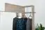 Garderobe "Tremelo" 02, truffel eiken / glanzend zwart - Afmetingen: 192 x 90 x 31 cm (h x b x d)