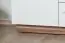dressoir /highboard kast "Tinlot" 05, wit / kleur walnoot - Afmetingen: 108 x 135 x 40 cm (H x B x D)
