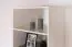 Jeugdkamer / tienerkamer - open kast Syrina 06, kleur: wit / grijs - Afmetingen: 202 x 54 x 45 cm (h x b x d)