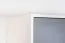 Jeugdkamer / tienerkamer - draaideurkast / kledingkast Syrina 05, kleur: wit / grijs / blauw - afmetingen: 202 x 153 x 55 cm (h x b x d)