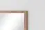 Spiegel Manase 14, kleur: eiken bruin / wit hoogglans - 81 x 63 x 2 cm (h x b x d)