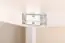 Tafel massief wit grenen Junco 231B - Afmetingen: 130 x 75 cm (B x D)