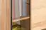 Vitrinekast Altels 11, kleur: Riviera eiken / donkerbruin - 185 x 91 x 40 cm (h x b x d)