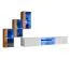 Bijzonder wandmeubel met vijf deuren Volleberg 27, kleur: eiken Wotan / wit - Afmetingen: 120 x 210 x 40 cm (H x B x D), met blauwe LED-verlichting