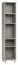 open kast Nanez 45, kleur: grijs - Afmetingen: 195 x 39 x 38 cm (h x b x d)