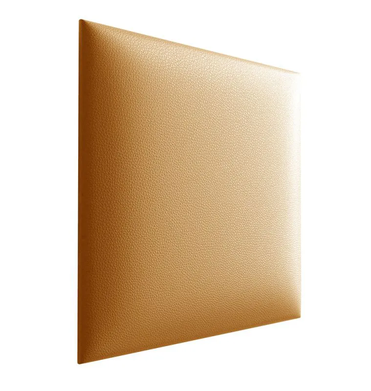 Gestoffeerde panelen, set van 10, kleur: oranje, bekleding: kunstleer, maten: 50 x 40 cm