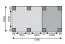 Einzelcarport Eco 2 Variante B mit 1 Einfahrtsbogen, Farbe: Natur KDI, Abmessung: 2,5 m x 5,58 m (B x T)