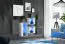 Bovenkasten / bovenkasten set met elegant design Volleberg 104, kleur: grijs / wit - Afmetingen: 80 x 150 x 25 cm (H x B x D), met voldoende opbergruimte