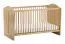 Babykamerbed / kinderbed | kleur: eiken | ligoppervlak: 70 x 140 cm | ABS randbescherming | eenvoudig ontwerp | kinderkamer | inclusief lattenbodem