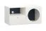 TV-meubel / TV-kast in een functioneel design Aenna 104, kleur: wit / indigo, maten: 51,5 x 101 x 46,5 cm, één deur, één lade, twee vakken