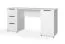 Bureau / wit / push-to-open functie / 1 draaideur / 160 cm werkoppervlak / maten: 160 x 52 x 78 cm / 2 laden / functioneel en stijlvol / 2 vakken / voor op kantoor