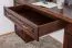 Bureau massief grenen kleur: walnoten Pipilo 19 - Afmetingen: 78 x 182 x 54 cm (H x B x D)