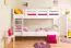 Stapelbed "Easy Premium Line" K17/n, massief wit beuken, ligvlak: 90 x 200 cm (b x l), deelbaar