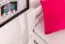Stapelbed "Easy Premium Line" K20/n, hoofdbord en voeteneind recht, massief beuken wit - 90 x 200 cm (b x l), deelbaar